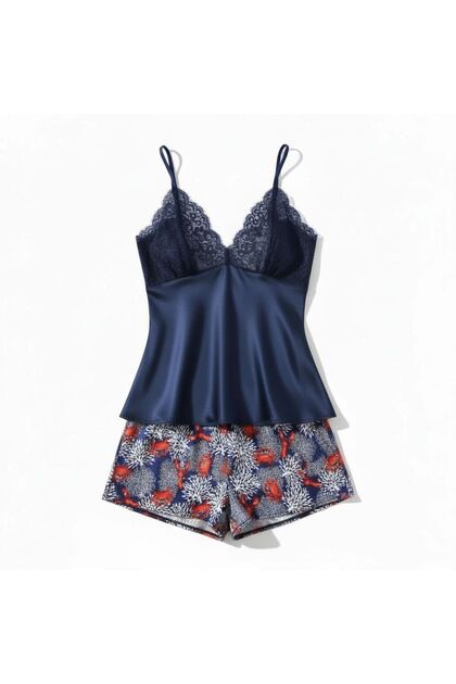 Satin Shorts Pajama Set