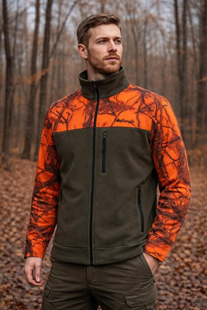 Tough Challenger Outdoor Polar Avcı Montu · Turuncu-Haki · Üç