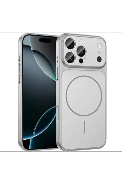 Glass Premium Case with Magsafe Feature That Converts iPhone 15 Compatible 17 Pro Max into a 17 Pro Max Look