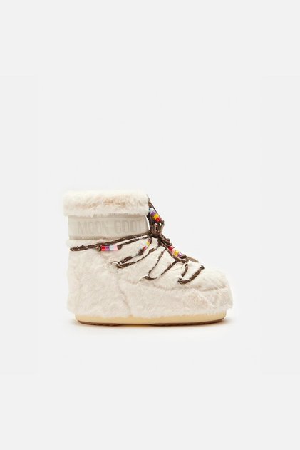 Icon Low Faux Fur Beads Kadın Bot 80D1409470