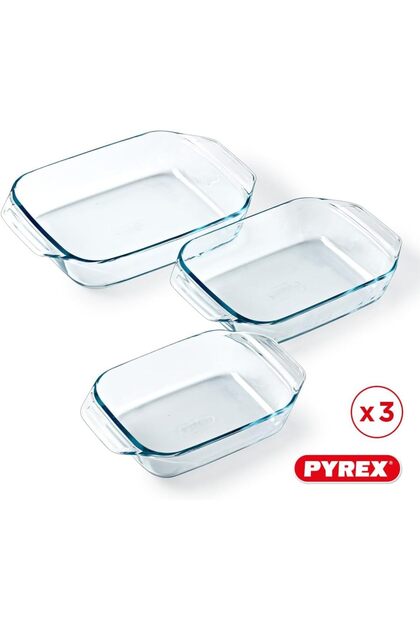PY 277990 Transp Irresistible Ovenschaal Set of 3 Pieces