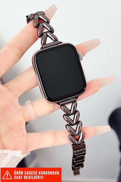 Apple Watch Seri 2/3/4/5/6/7/8/9/se 38mm 40mm 41mm ve Seri 10/11 42mm Uyumlu Şık Mücevher Kordon