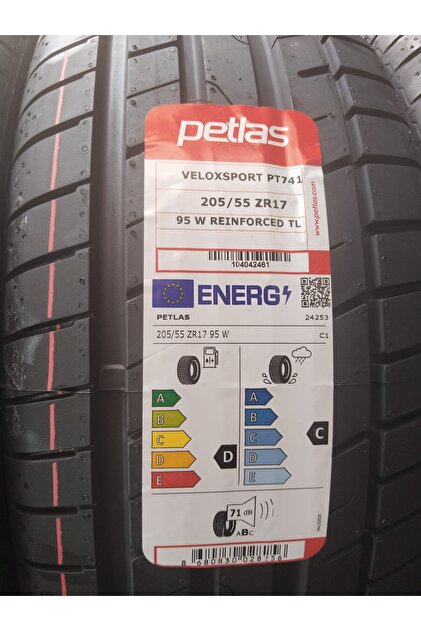 Petlas 205/55 R17 TL 95W REINF. VELOX SPORT PT741 YAZ LASTİĞİ 2025