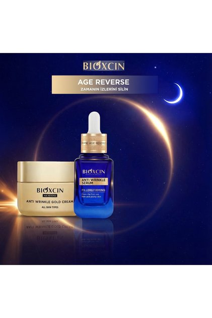 Age Reverse Kırışıklık Karşıtı Altın Krem 50 ML ve Kırışıklık Karşıtı Serum 30 ML