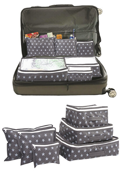 Serstil 6'lı Valiz Düzenleyici Bavul Içi Organizer Set Seyahat