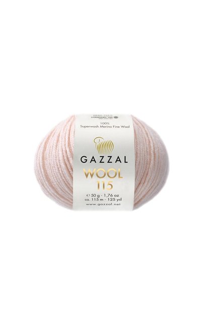 Wool 115 100% Superwash Merino Wool – 50 g 115 m Knitting Yarn-3308-1 Piece