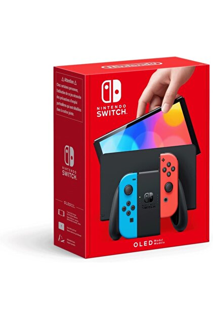 HMO Store Nintendo Switch 64 Gb Konsol Oled Model - Kırmızı/mavi