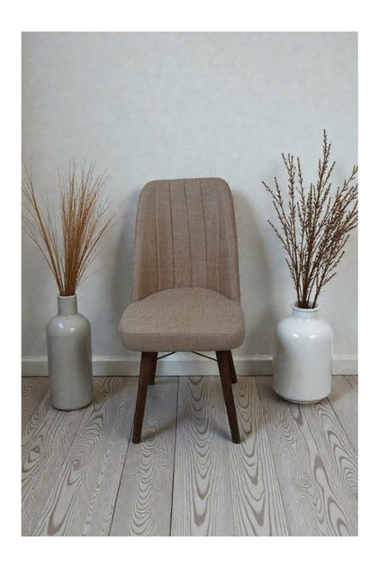 Hasa 1 Adet Sandalye – Ahşap Ayaklı, Ergonomik, Rahat Oturumlu Modern Mutfak ve Yemek Sandalyesi