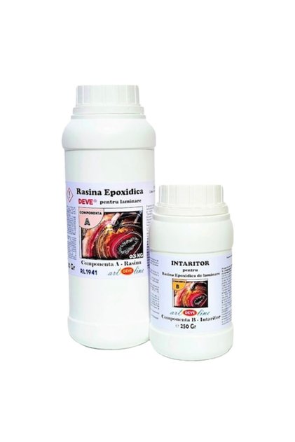 Set rășină epoxidică transparentă RL1941, DEVE, 0,75 kg