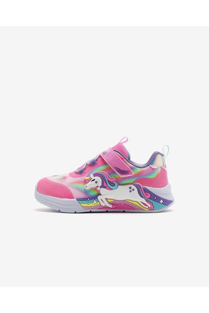 UNICORN CHASER Küçük Kız Çocuk Pembe Işıklı Spor Ayakkabı 302298N PKMT