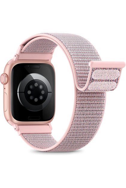 Nylon Loop Sport Band Compatible with Apple Watch Bands 44mm 45mm 46mm 49mm 42mm for Women Men