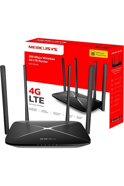 MB115-4G LTE Router (N300) - SIM Support, 4G Cat4 up to 150 Mbps