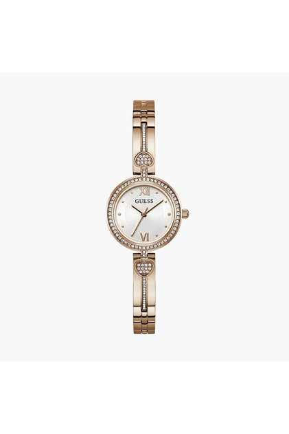 Women's 27 MM Gold Analog Stainless Steel Watch GW0655L3