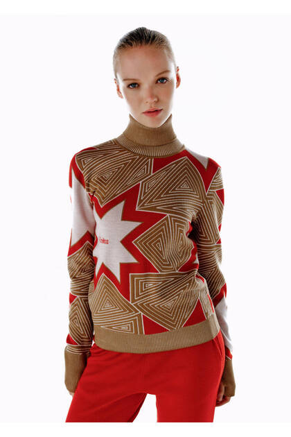 Camel Iconic Après-Ski Star Patterned Knitwear