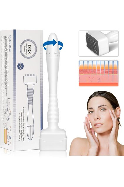 0-3.0mm Adjustable Microneedling Skin Stamp - Professional Derma Roller -Derma Stamp for Face, Hair