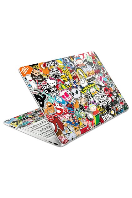 ALAYRA Laptop Skin Decal HP 14" - Sticker Bomb Laptop Cover Sticker No Cutting Required, No