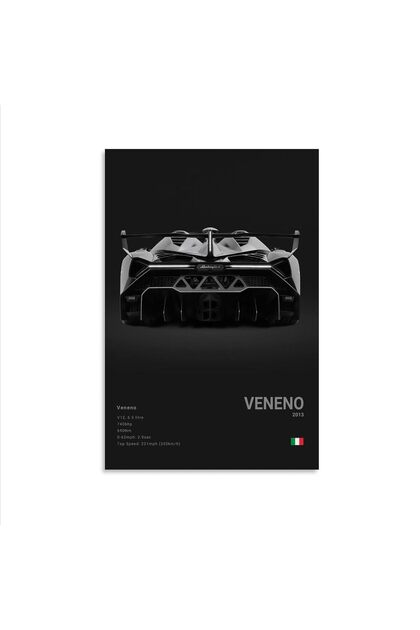 ALAYRA Supercar Poster - Muscle Car Wall Art Canvas Pictures - Room Decor Unframed ()61X40.6 CM