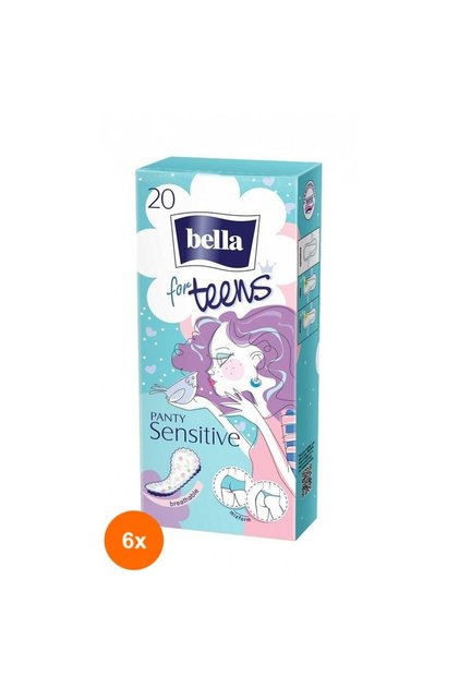 Set 6 x 20 Absorbante Teens Panty Sensitive