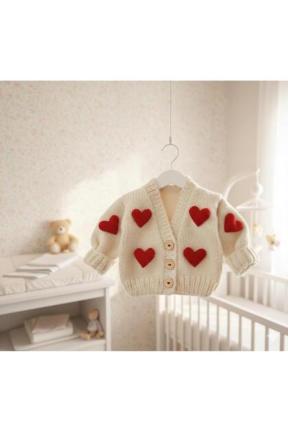 Hearted Baby Cardigan