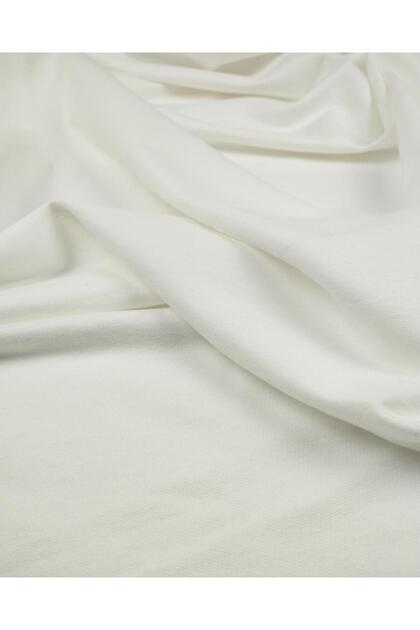Ecru Color Two-Thread Combed Cotton Fabric Width: 185 cm