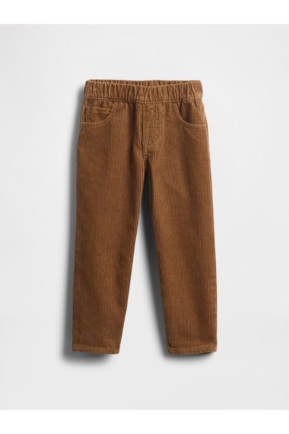 Erkek Bebek Açık Kahverengi Corduroy Pull-On Baggy Pantolon