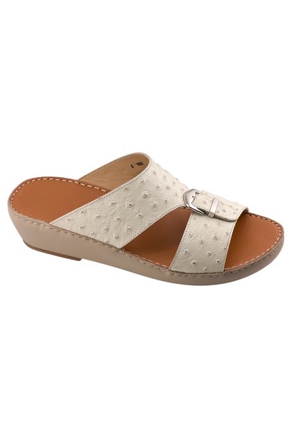 A E T Handmade Arabic Sandals For Men | Outdoor Mens Slippers | Full Genuine Ostrich Leather