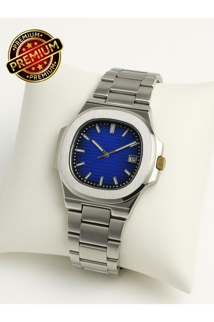 Premium, Navy Blue and Black Color Dial, Steel, Stylish Men's Watch with Calendar