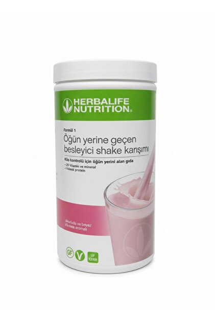 FORMÜL 1 ÖĞÜN YERİNE GEÇEN BESLEYİCİ SHAKE KARIŞIMI AHUDUDU VE BEYAZ ÇİKOLATA AROMALI