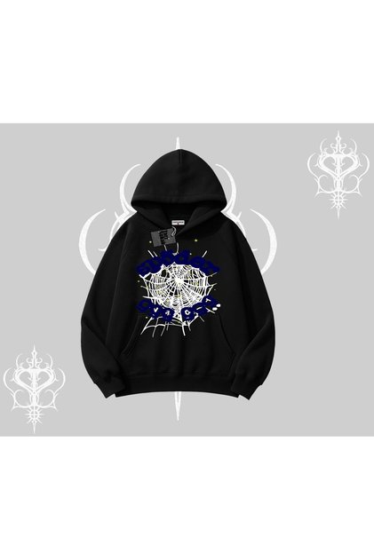 Beyaz Kapşonlu Sweatshirt Sp55der