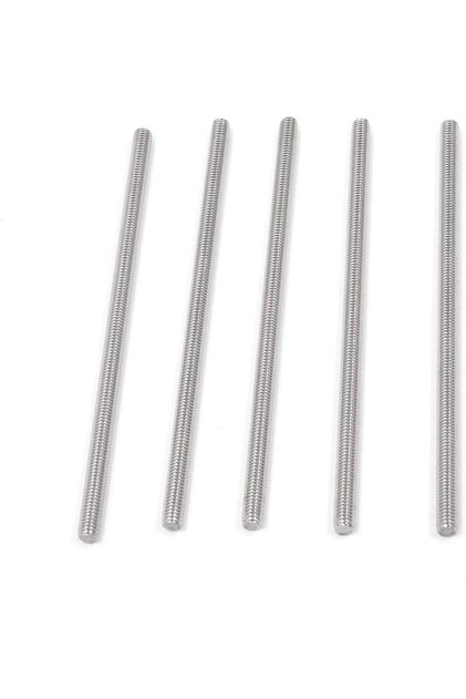 Stainless Steel Fully Threaded Rod Bar 10mm × 20cm Right Hand Fastener Pack of 5