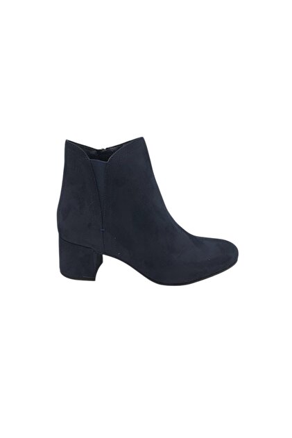 Botine damă 39, material textil, bleumarin