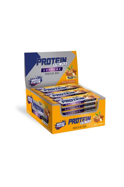 Musclestation Supreme Crunch Almond-Bal 12Li Kutu