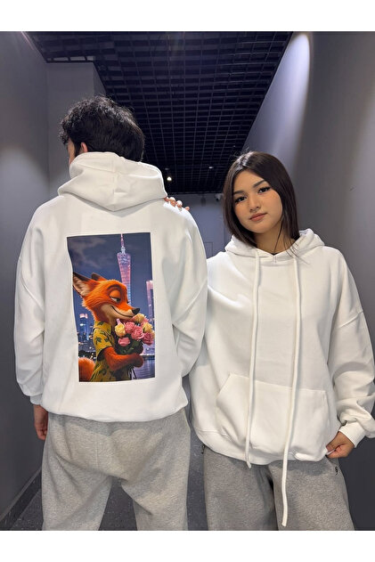 Touz Moda Nick Wilde & Judy Hopps Oversize Sweatshirt - Fiyatı