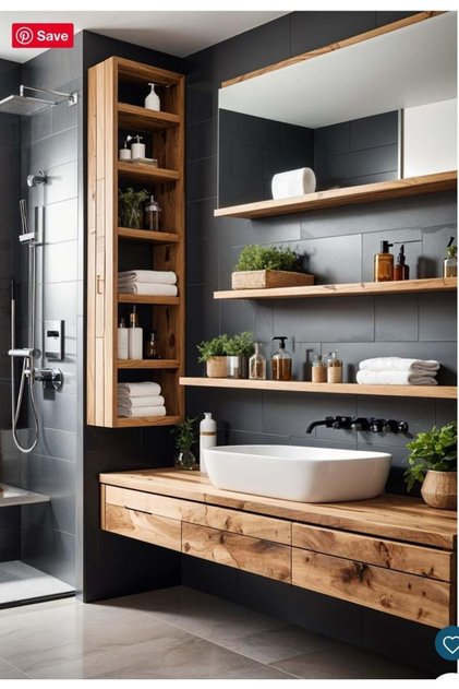 Tsai Ahşap Lavabo Dolabı