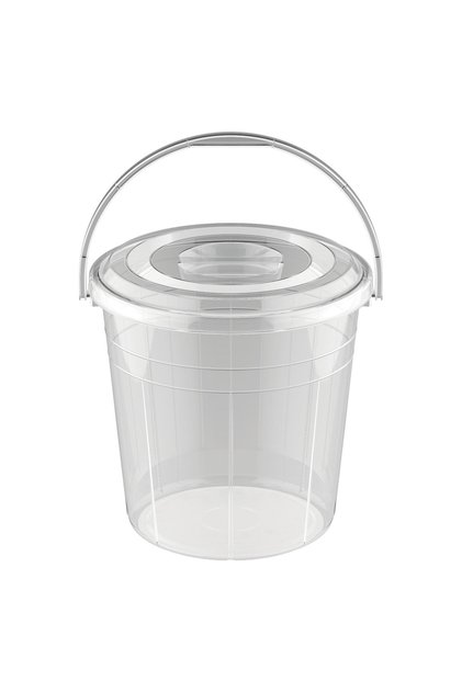 Transparent Bucket With Lid 15Litre