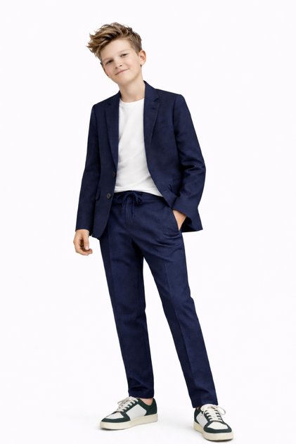 Boys' Modern Casual Slim Fit Suit Ak2850