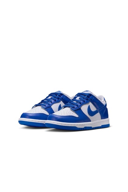 Nike Dunk low mavi beyaz deri unisex sneaker spor ayakkabı