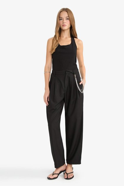 Baggy Fit Normal Waist Trousers F9456Ax25Au