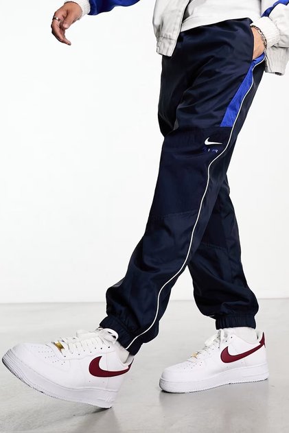 Αθλητικά ρούχα Swoosh Air Woven Loose Fit Ανδρικά Φούτερ Ανδρικά υφαντά φαρδιά φούτερ Ναυτικό μπλε
