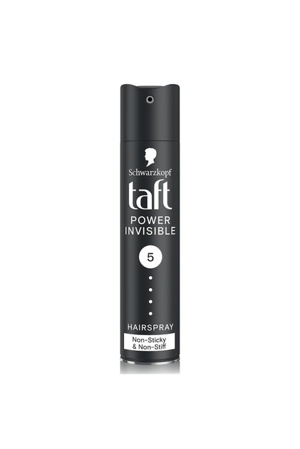 Fixativ spray Taft Power Invisible, nivel fixare 5, formula vegana, 250 ml