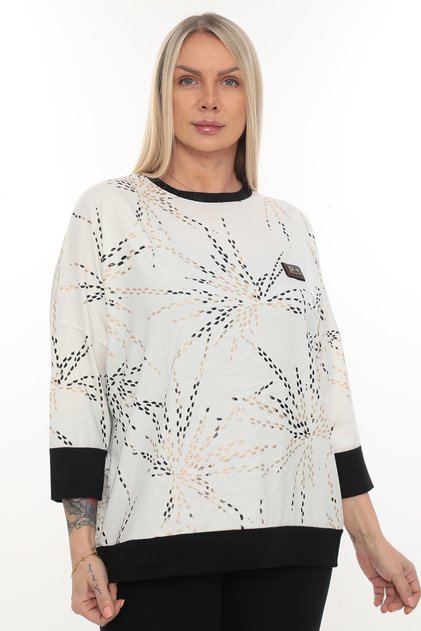 Plus Size Printed Viscose