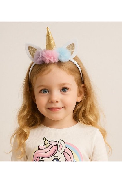 Ünicorn kız çocuk taç