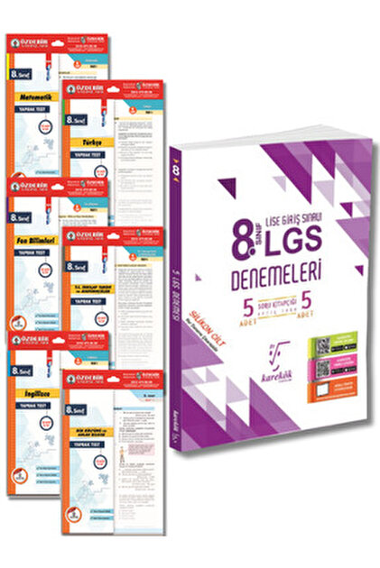 ÖZDEBİR YAYINEVİ 8.Sınıf LGS Deneme ve Yaprak Test Full Set