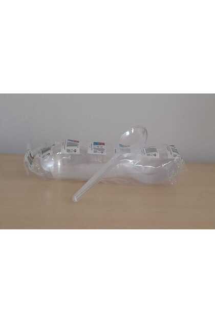 Lingurite reutilizabile, transparente 50buc/set
