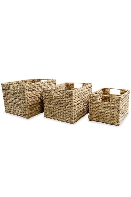 Storage Basket Set 3 Pieces Water Hyacinth