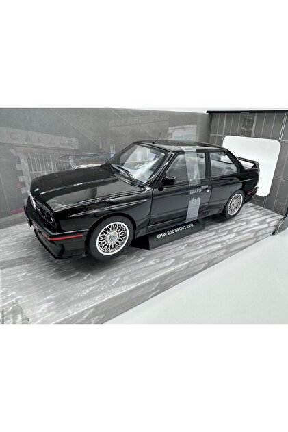 1/18  M3 Sport Evolution ミニカー ソリド 黒 Solido BMW M3 E30 Sport Evolution 1:18 Ölçek - Lisanslı Koleksiyon