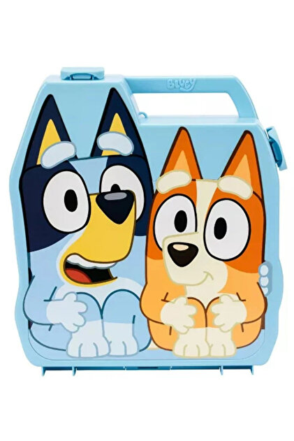 Next Plus Licensed Bluey/17638 Bluey Deluxe Carrying Case and 8