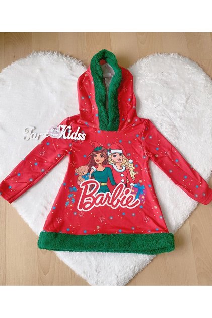 Girls' New Year Hooded Dress