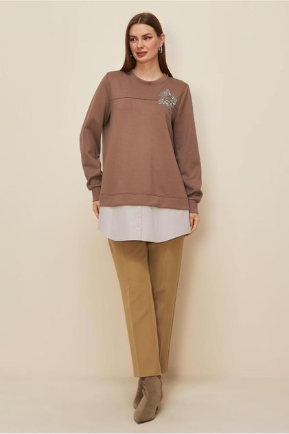 Shirt with Garnish Tracksuit Tunic 46055