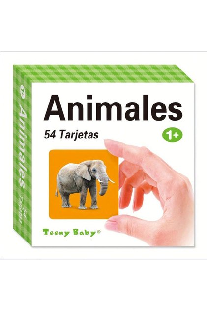 976-931C 54 Pcs Spanish Early - Learning Word Flashcards for Kids Over 1 Year Old Kids Learning